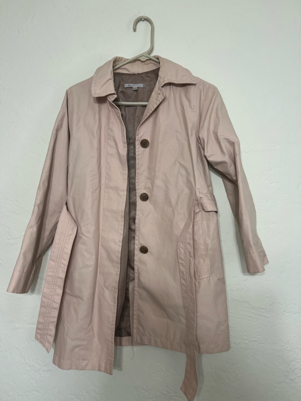 Gap Trench Coat Light Pink